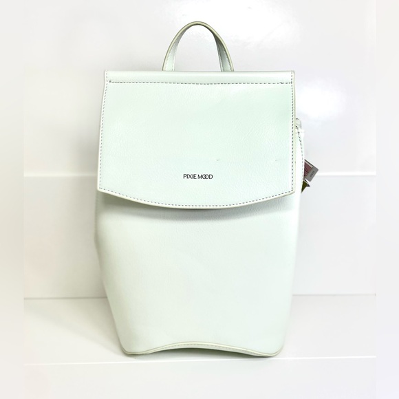Pixie Mood Vegan Leather Backpack Shoulder Bag Mint Green Pastel Spring Summer - Picture 2 of 13